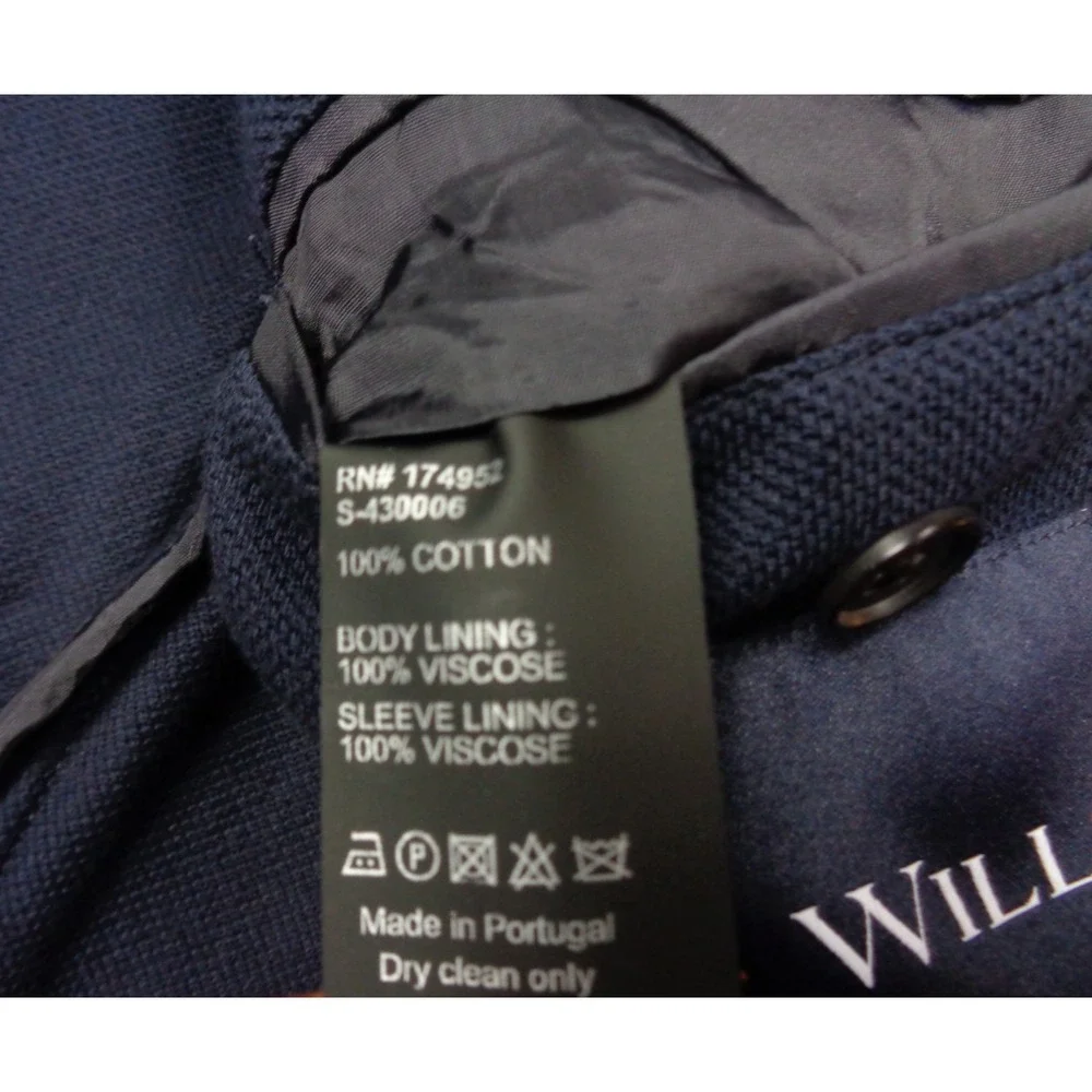 Wills Rosedale Blazer Mens 42R Blue Unstructured Surgeon Cuff Huckberry